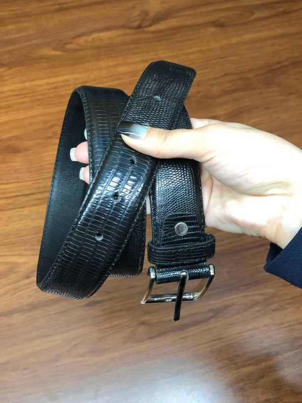 کمربند مشکی لیزارد